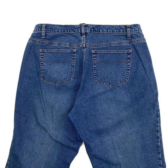 Venezia Straight Leg Women's size 16 Medium Wash Blue Denim jeans - Picture 2 of 3